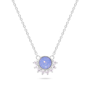 "Lois" Necklace in Air Blue Swarovski®