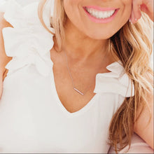 Load image into Gallery viewer, Opal Bar Layering Necklace - Chloe &amp; Lois