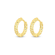 Load image into Gallery viewer, 16mm Braided Huggie Hoops - Chloe and Lois