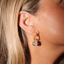 Load image into Gallery viewer, Champagne Luxe Asscher Hoop Earrings - Chloe &amp; Lois