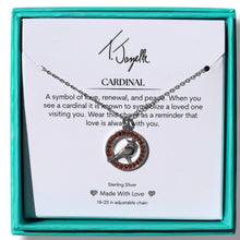 Load image into Gallery viewer, Silver Garnet Cardinal Necklace - TJazelle