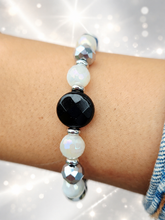 Load image into Gallery viewer, Onyx on Luminous &amp; Moonstone Limited Edition Bracelet - Marie's 2026 TJazelle Exclusive