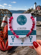 Load image into Gallery viewer, Lobster TJazelle HELP Charm Bracelet