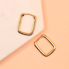 Load image into Gallery viewer, Bubble "Rectangle" Hoop Earrings - Chloe and Lois