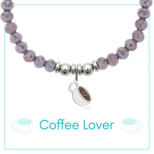 Load image into Gallery viewer, Coffee Lover TJazelle HELP Charm Bracelet