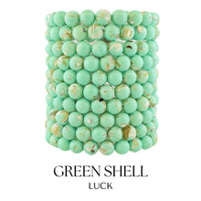 Load image into Gallery viewer, "Luck" Green Shell Stacker - TJazelle