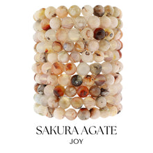 Load image into Gallery viewer, &quot;Joy&quot; Sakura Agate Stacker - TJazelle