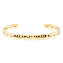 Load image into Gallery viewer, Alis Volat Propris Mantraband - Gold
