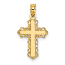 Load image into Gallery viewer, Budded Cross Pendant - 14K Yellow Gold