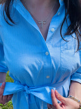 Load image into Gallery viewer, Bow Necklace - Sterling Silver