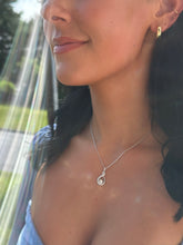 Load image into Gallery viewer, Diamond Infinity Necklace - 14K White Gold