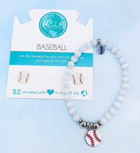 Load image into Gallery viewer, Baseball Charm Bracelet -  TJazelle HELP Collection