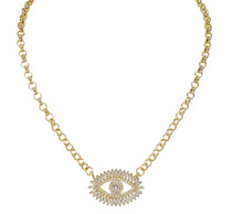 Load image into Gallery viewer, Monica Evil Eye Delicate Necklace