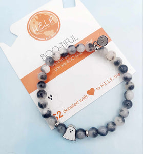 "BOO-TIFUL" Ghost Charm Bracelet - TJazelle HELP Halloween Collection