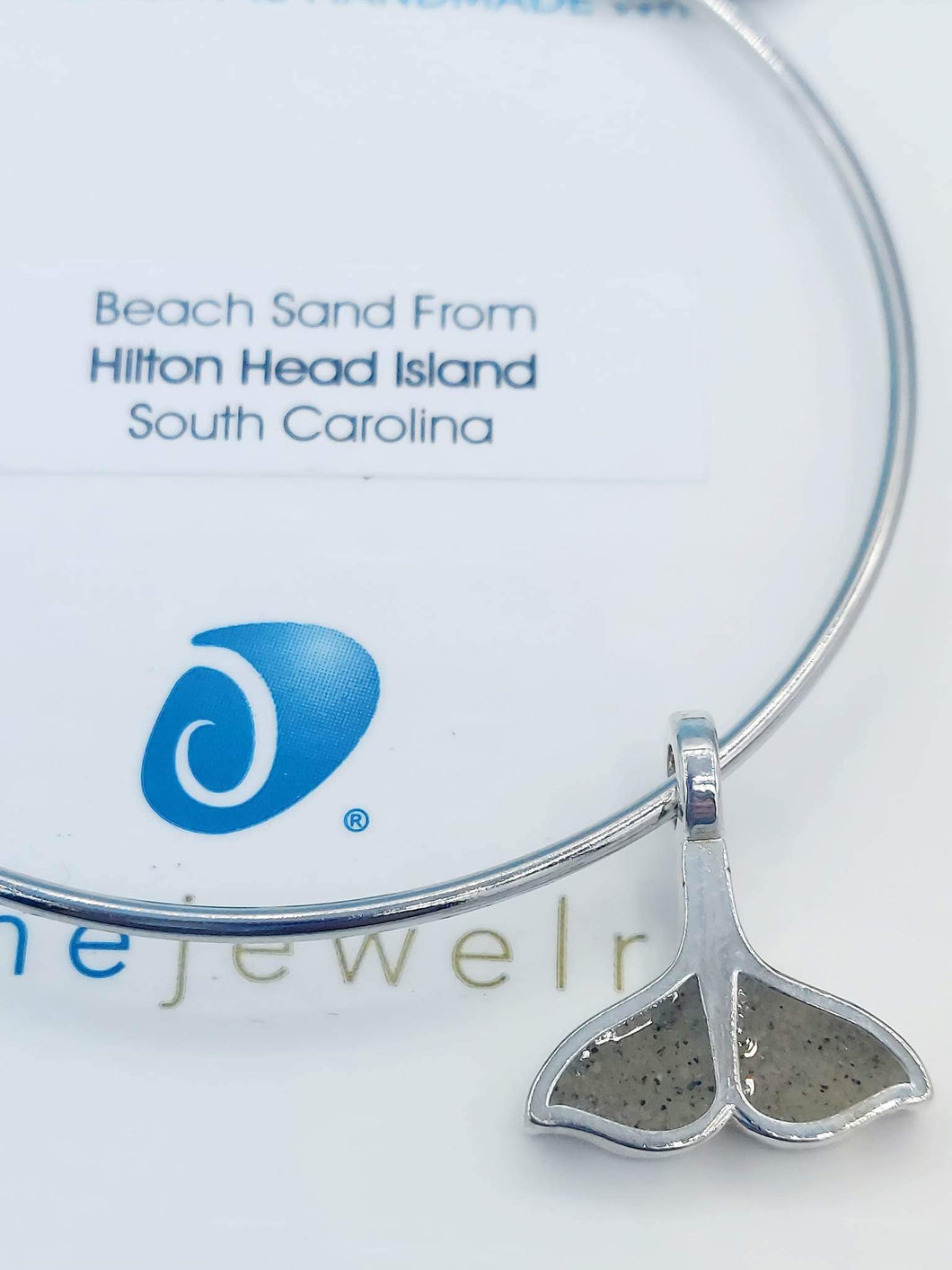 Hilton Head Island, South Carolina Dune Beach Bangle - Whale Tail