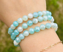 Load image into Gallery viewer, Aqua Agate Calming Stacker - TJazelle