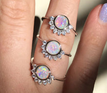 Load image into Gallery viewer, Lois Ring in White Opal - Chloe &amp; Lois