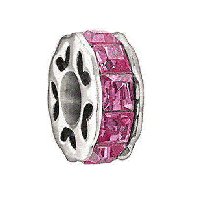 Pink Spark Crystal Bead  - Chamilia