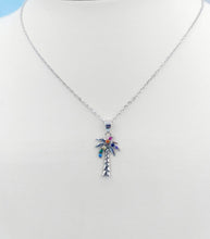 Load image into Gallery viewer, Palm Tree Sterling Silver Necklace