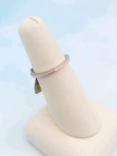 Load image into Gallery viewer, Thin Enameled Sterling Silver Ring