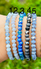 Load image into Gallery viewer, Blue Liza Stretch Bracelets