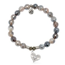 Load image into Gallery viewer, "Angel Love" Heart Silver Charm Bracelet - TJazelle