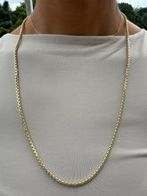 Load image into Gallery viewer, 26" Round Box Chain - 14K Yellow Gold