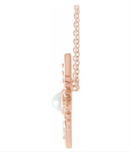 Load image into Gallery viewer, Celestial Opal Necklace - 14K Rose Gold