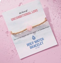 Load image into Gallery viewer, Gold Unconditional Love Holy Water Stretch Bracelet