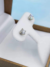 Load image into Gallery viewer, Lab Created Diamond Earrings - 14K White Gold