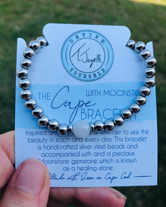 White Moonstone - TJazelle Cape Bracelet