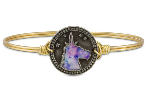 Tie Dye Unicorn Bangle Bracelet-Luca and Danni