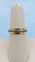 Load image into Gallery viewer, Blue Diamond Eternity Estate Ring - 14K Gold