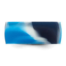 Load image into Gallery viewer, Blue and White 8.70mm Silicone Band