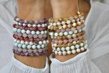 Load image into Gallery viewer, Sunset Quartz Gold Empowered Elegance Beaded Bracelet - TJazelle