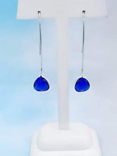 Load image into Gallery viewer, Navy Blue - Gemstone Threader Earring