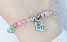 Load image into Gallery viewer, Family Heart Charm Bracelet -  TJazelle HELP Collection