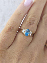 Load image into Gallery viewer, Blue Topaz Estate Ring - 10k Yellow Gold - Estate