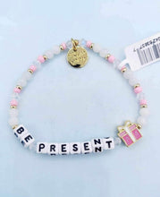 Load image into Gallery viewer, “Be Present" Little Words Project Bracelet with Charm
