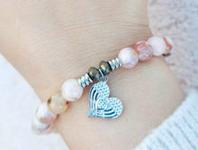 Load image into Gallery viewer, "Angel Love" Heart Silver Charm Bracelet - TJazelle