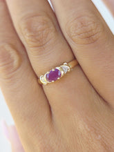 Load image into Gallery viewer, Ruby Estate Ring - 10k Yellow Gold - Estate