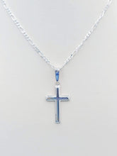 Load image into Gallery viewer, Petite Flat Cross Necklace - Sterling Silver