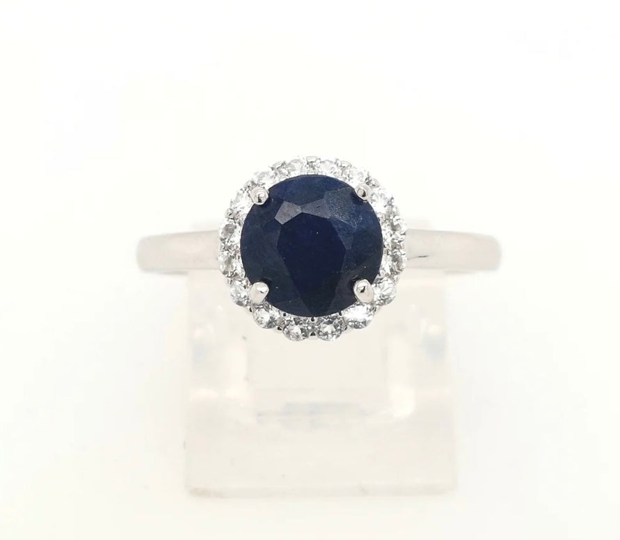 Blue Corundum Dazzle Ring - Samuel B