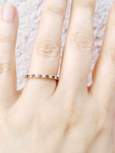 Load image into Gallery viewer, Ruby and Diamond Band - 14K Gold