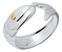 Load image into Gallery viewer, Fish Cape Cod Ring - SS and 14K Gold