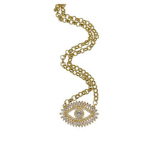 Load image into Gallery viewer, Monica Evil Eye Delicate Necklace