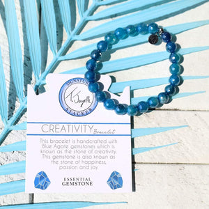 Creativity Blue Agate Stacker