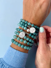 Load image into Gallery viewer, "Prosperity" Mountain Blue Jade Stacker - TJazelle