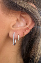 Load image into Gallery viewer, Diamond PaperClip Earrings
