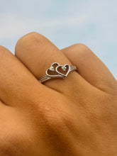 Load image into Gallery viewer, New Diamond Heart Ring- 14K White Gold